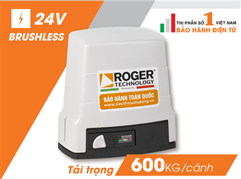 Motor Cổng tự động trượt Roger Italia KIT BH30 – 24V – 600kg
